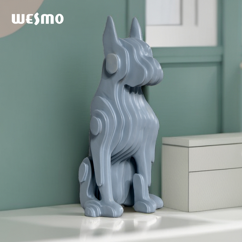 Animal indoor home sculpture resin statue creative abstraction dog statue decorative house items